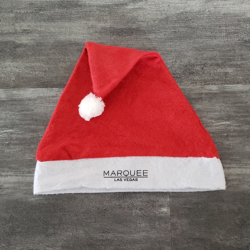 Red White Marquee Xmas Santa Head Piece